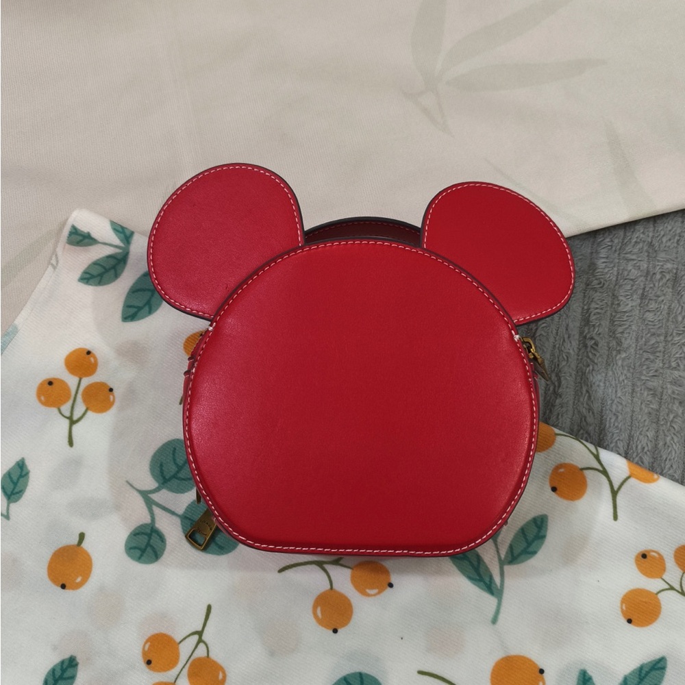 Coach Red Ear Round Crossbody Bag - Picture 4 of 9